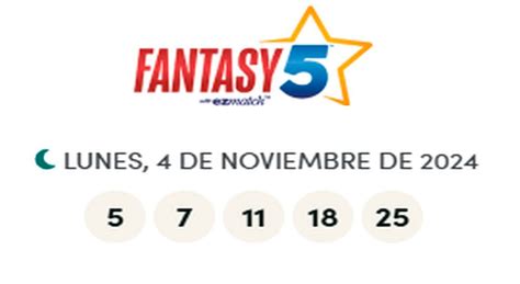 números ganadores de fantasy 5|Resultados de la lotería Fantasy 5 (California) y números ganadores.
